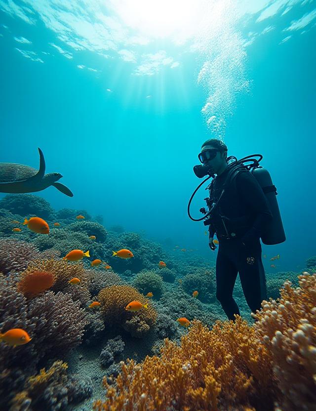 Deep sea marine life during an educational expedition